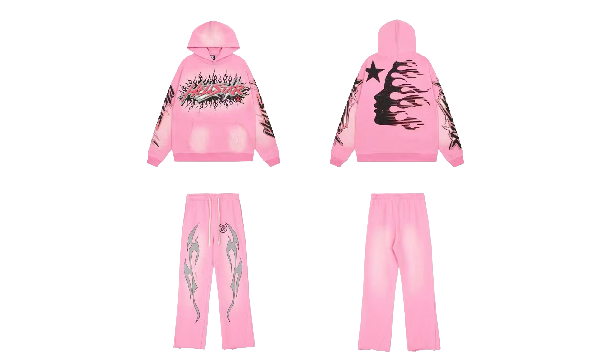 Brainwashed Without Brain Hoodie and Sweatpants (Full Set) "Pink" HSR132