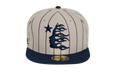 Path To Paradise Baseball Fitted Hat "White / Blue" HSR112