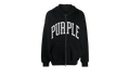 HWT FLEECE FULL ZIP HOODY "Black" P460 HBBC124
