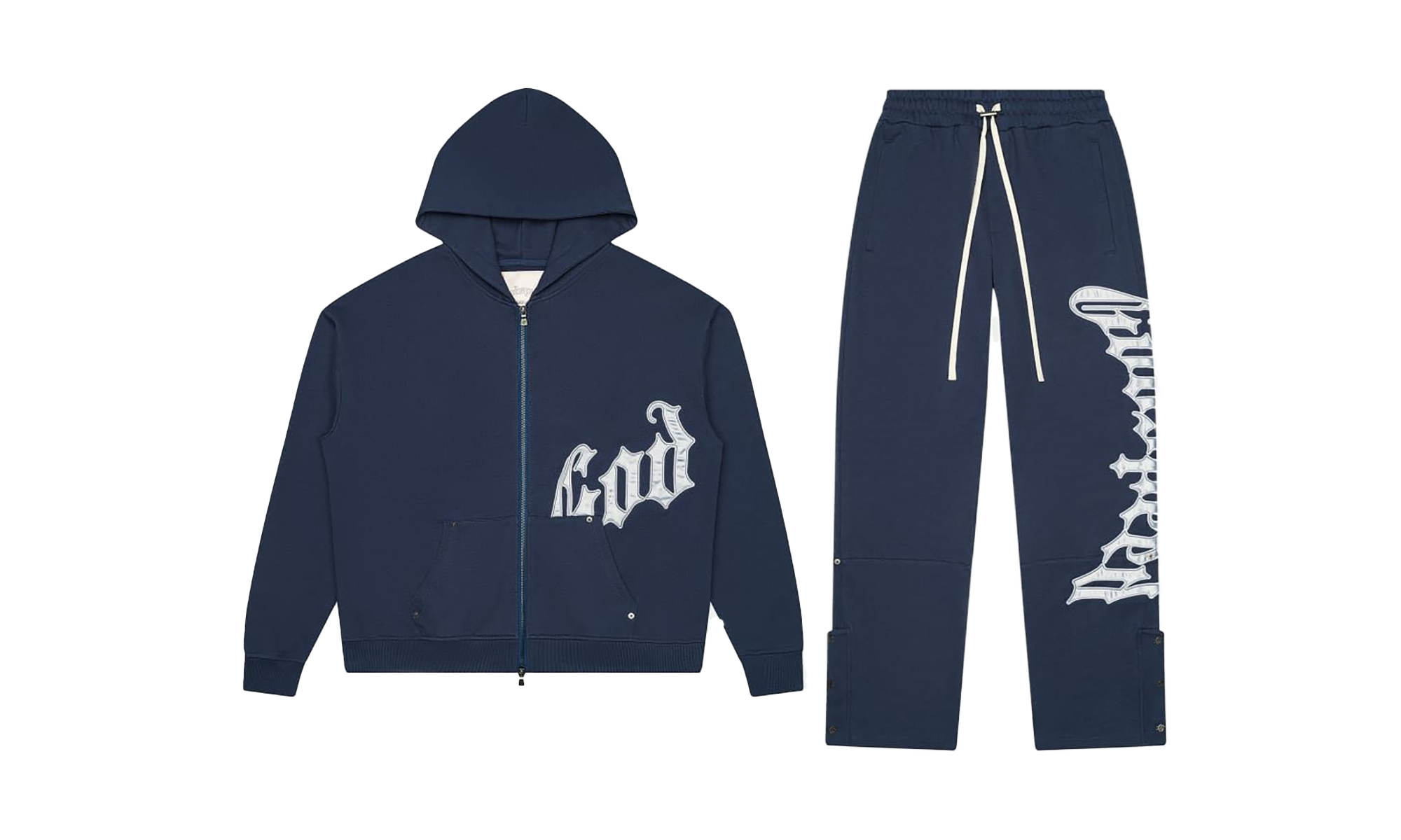 OG Logo Sweatsuit V2 "Navy Silver" OG LOGO SWEATSUIT V 2 NAVY SILVER BOOM