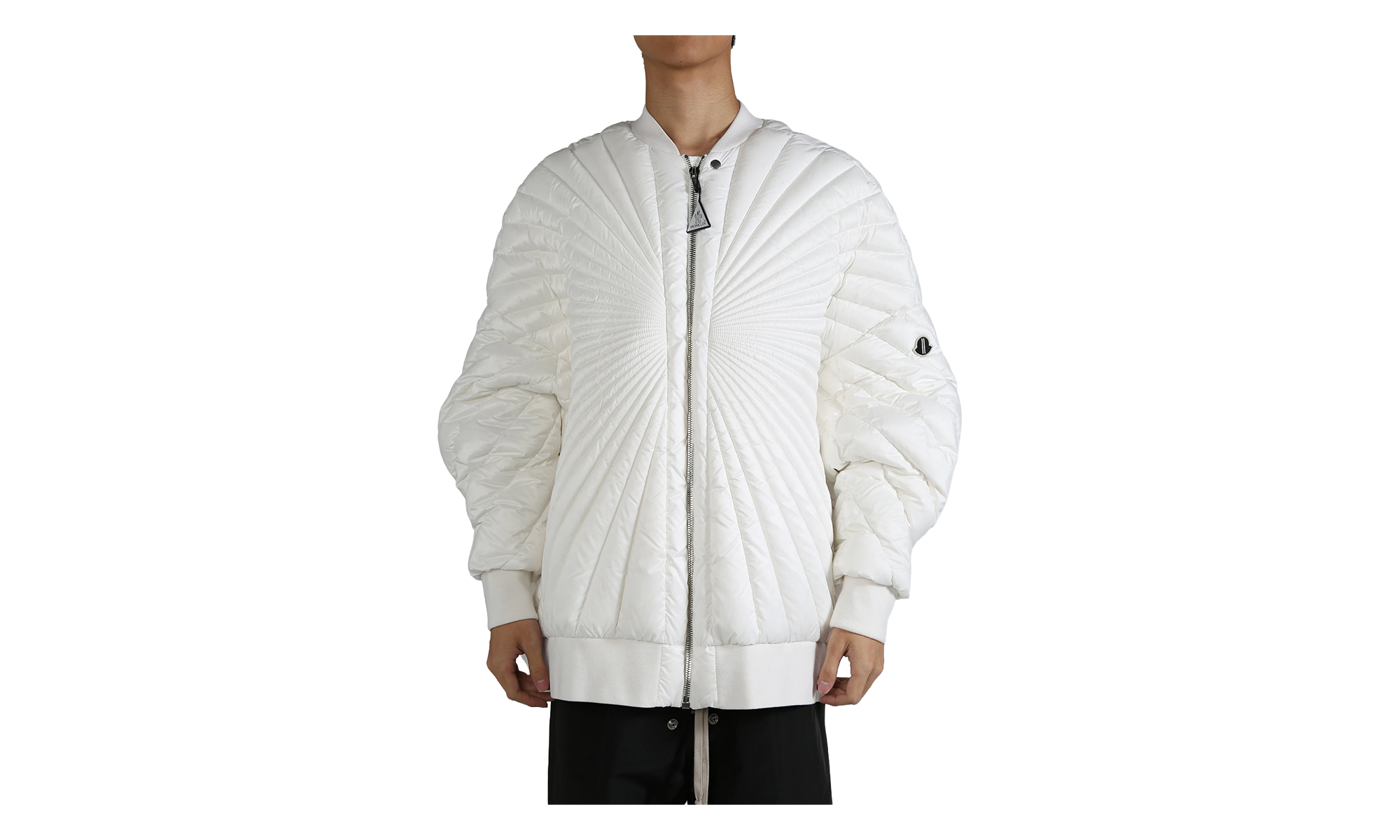 Rick Owens Woven Radiance Peter Jacket "Milk" MON40