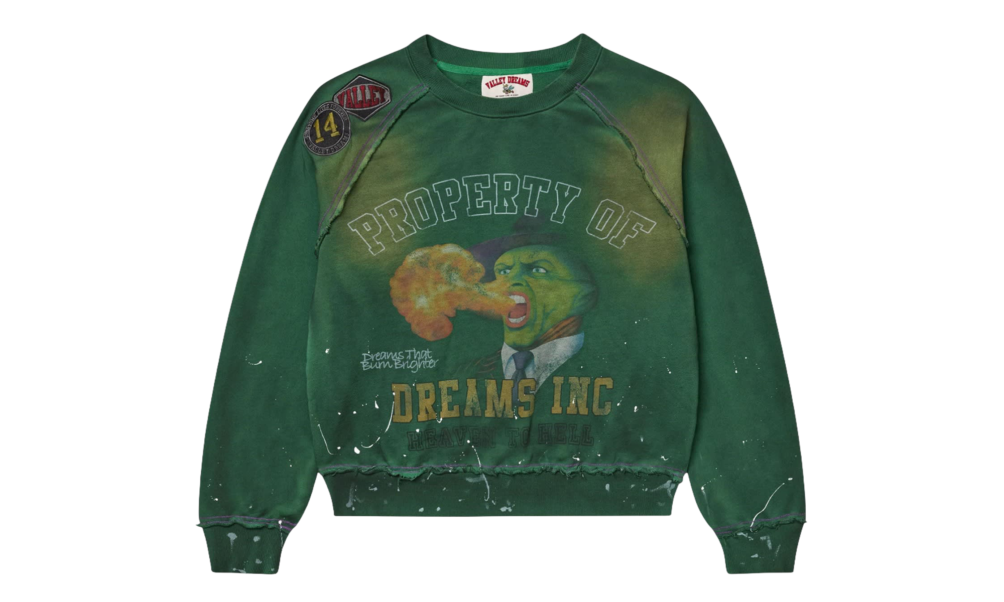 Hot Breathe Crewneck Sweatshirt "Green" 11451 10004VFHBCG GREE
