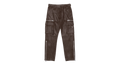 SUEDE ZIP CARGO PANT "Brown" P521 LPCD423
