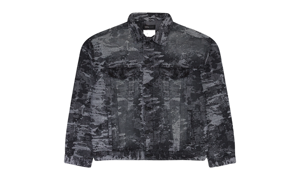 JACQUARD JACKET DENIM JACKETS "BLACK" PRP XOTW 0031