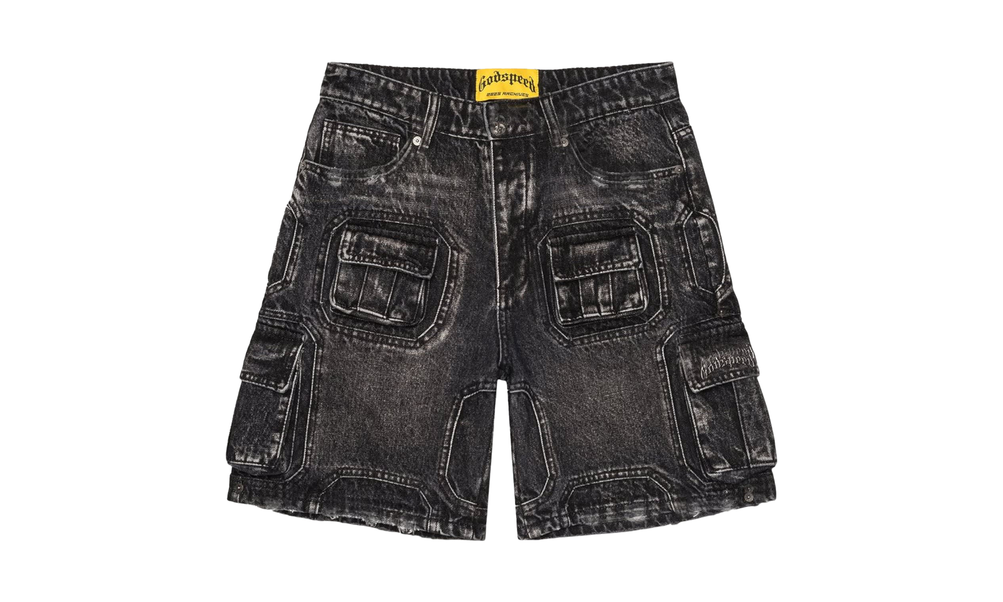 Octagon Cargo Denim Shorts "Black" 6E4TXZGM
