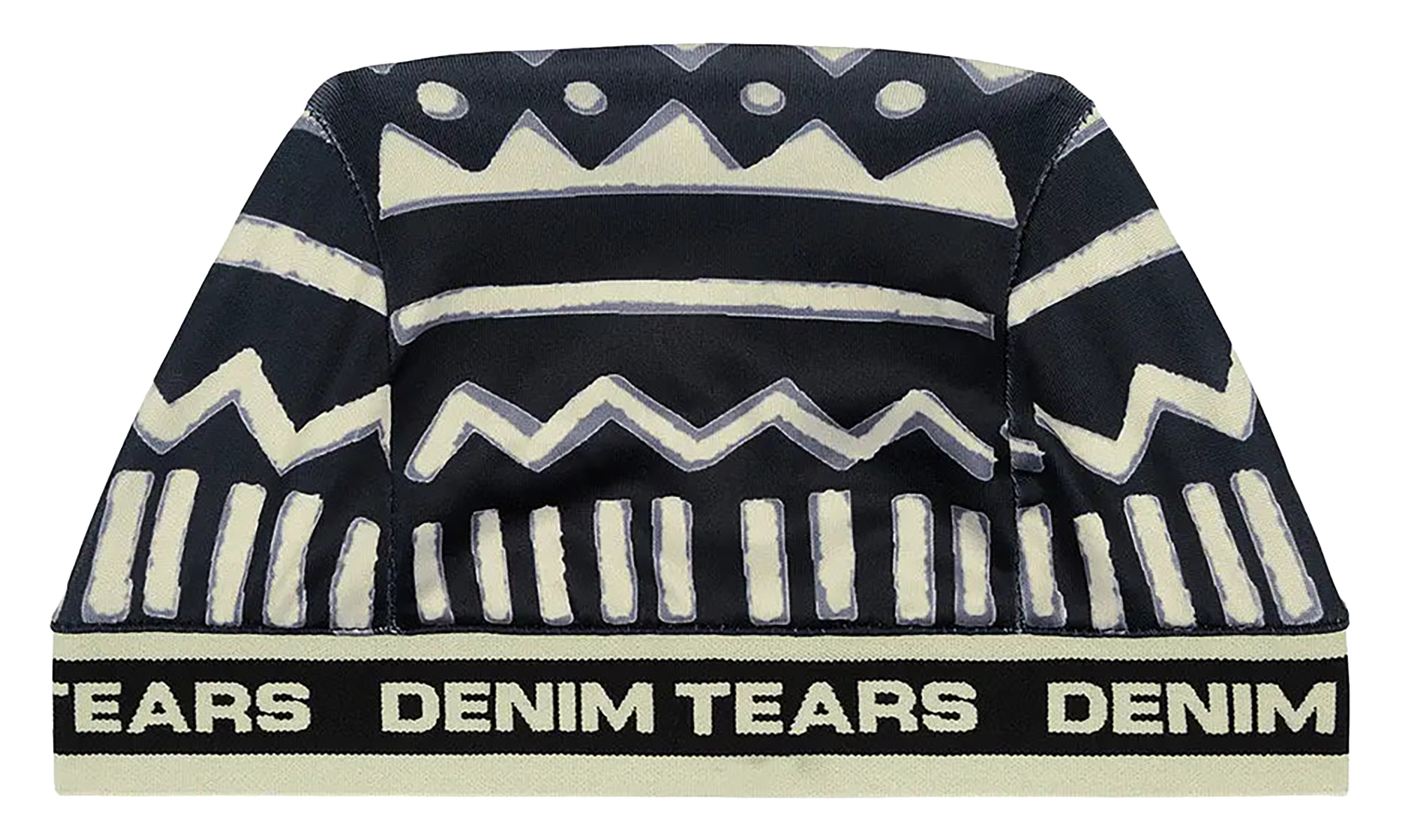 5Q Mudcloth Skully Hat "Black" DT432