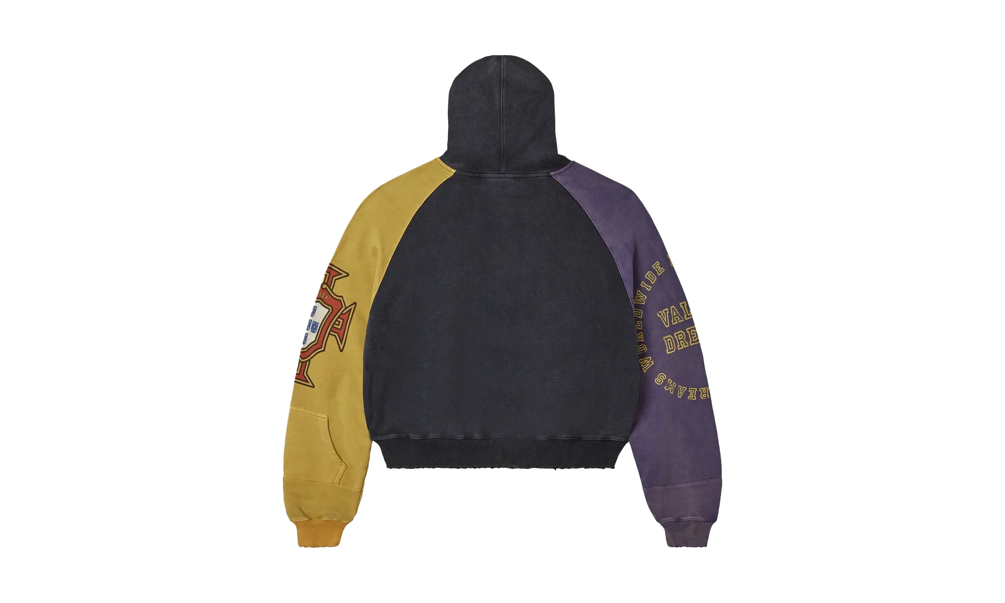 Valley Dreams Zip Up Hooded Jacket "Black / Purple / Yellow" TZUC8E1M