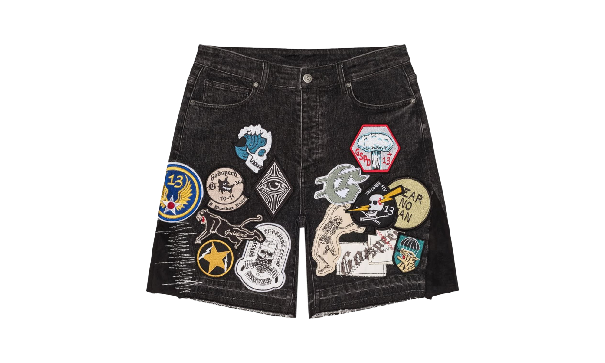 Patchwork Denim Shorts V2 "Black" BYN98EIA