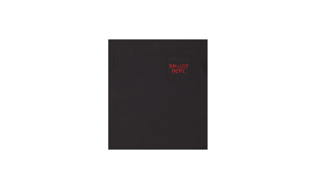 Logo Pocket T-Shirt "Black / Red" GDLPT 1000