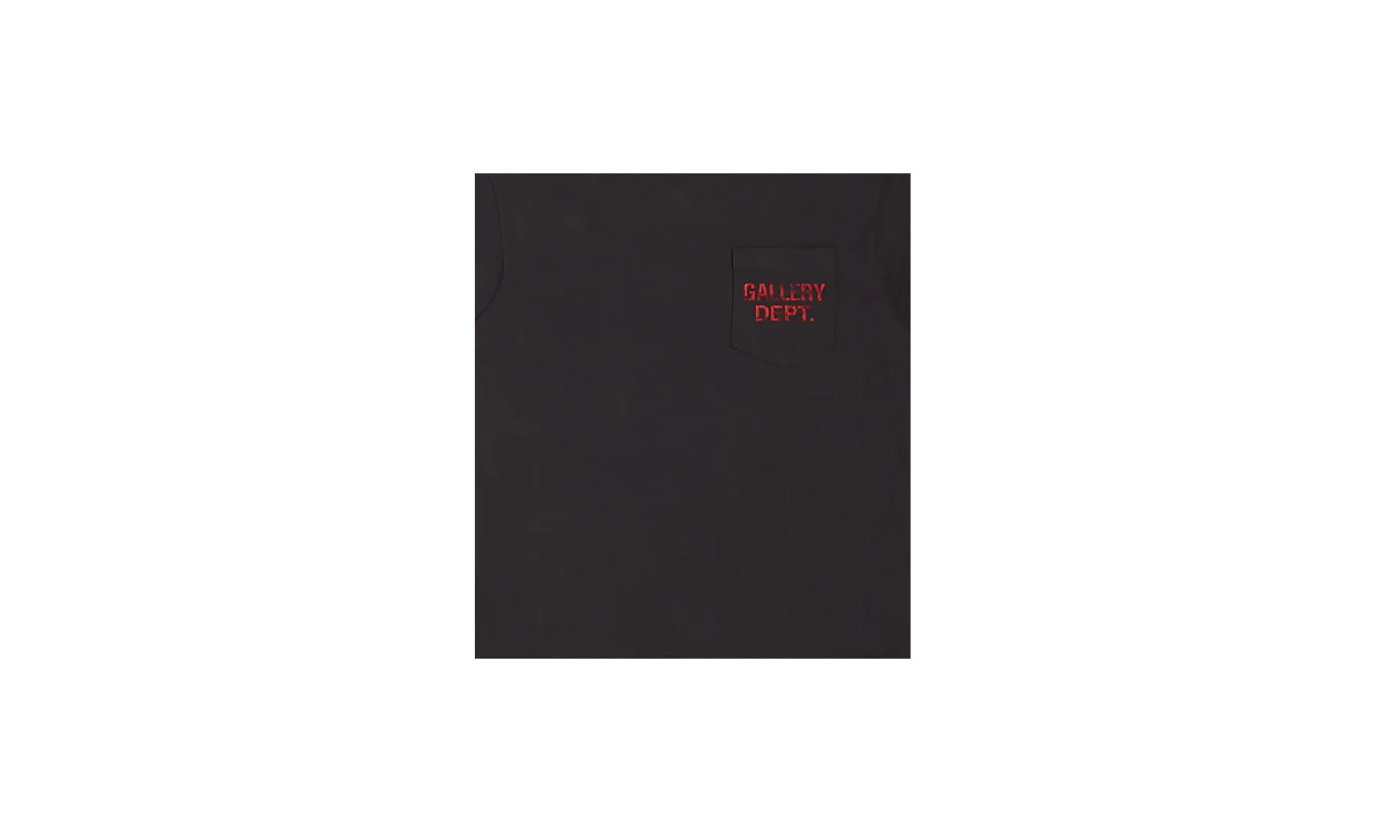 Logo Pocket T-Shirt "Black / Red" GDLPT 1000