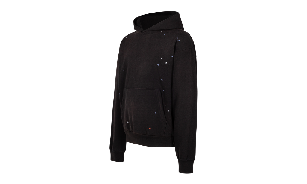 HEAVY WEB HOODIE "Black" SP5der26