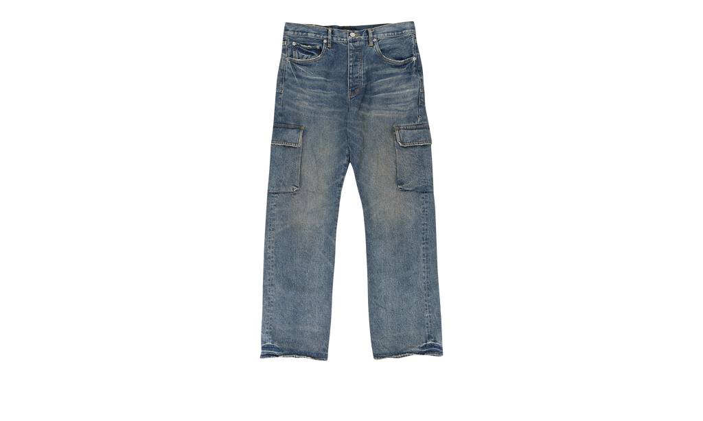 VINTAGE MID INDIGO CARGO "Blue" P011 VMIC223