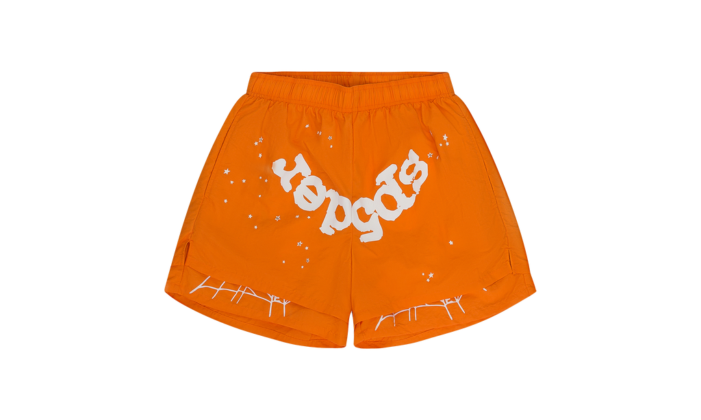 OG WEB DOUBLE LAYER SHORTS "Orange" SP5der71