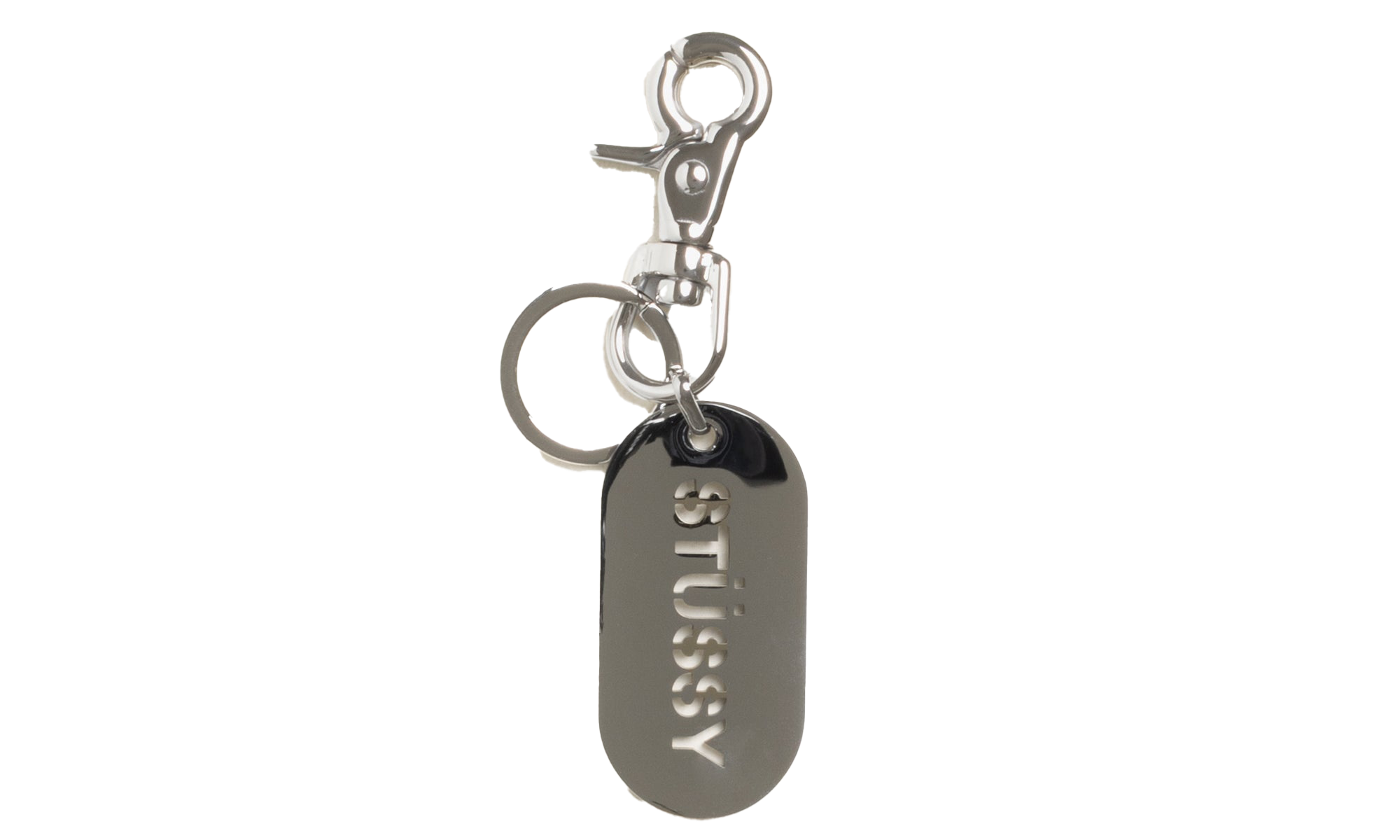 METAL TAG KEYCHAIN "Silver" STUS332