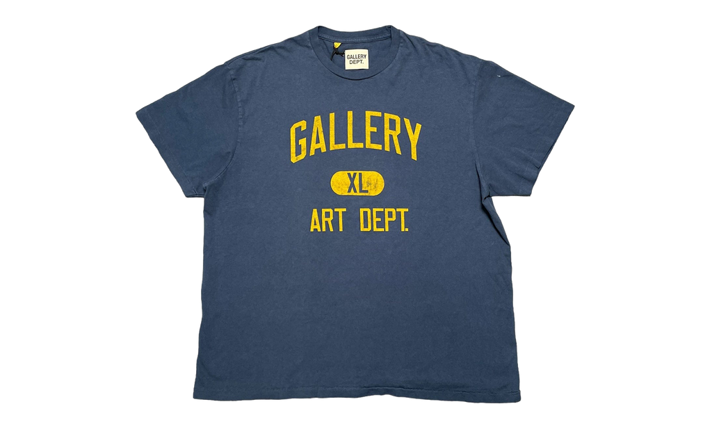 Art Dept Short Sleeve Tee Shirt "Navy Yellow" GDADSSTSNY
