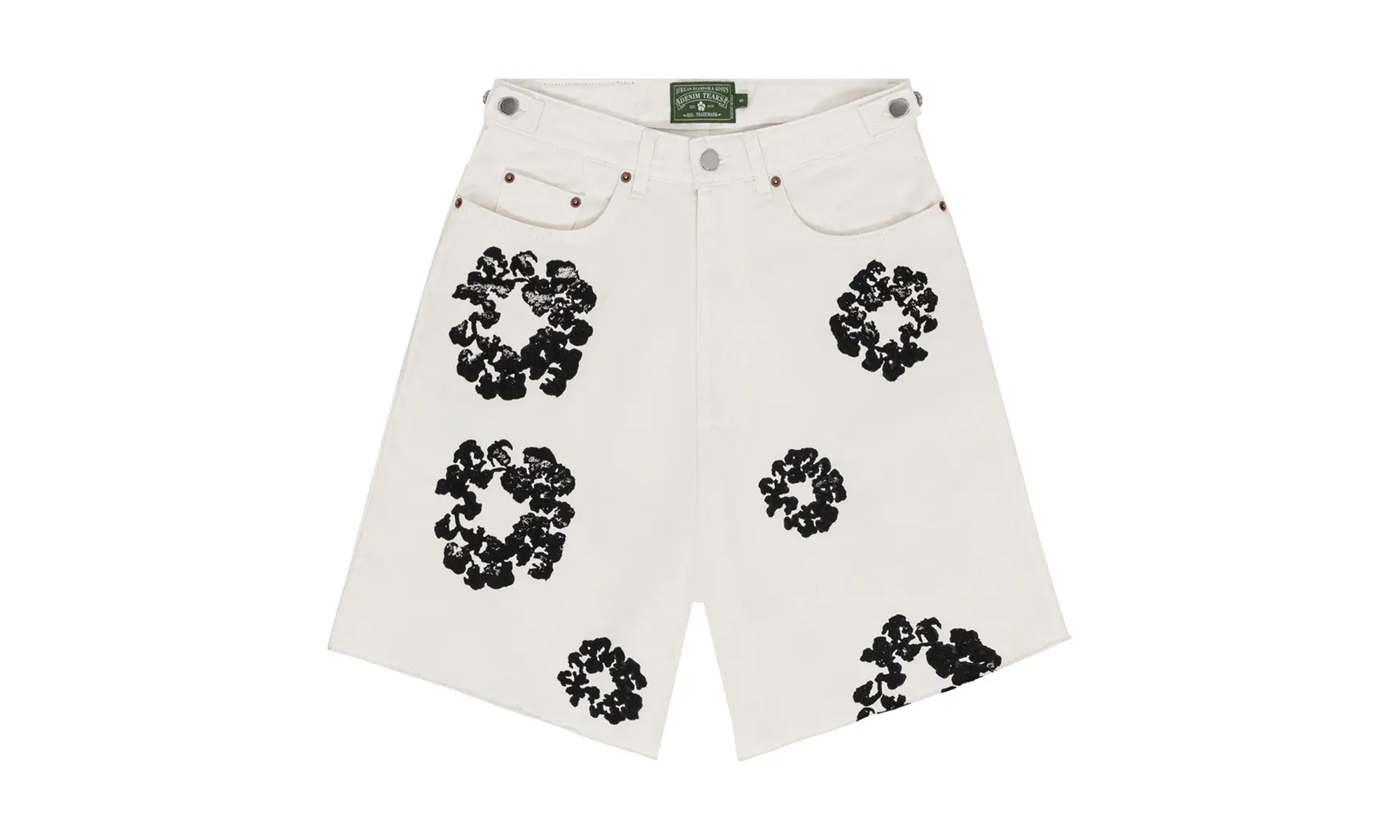 The Cotton Wreath Jean Short "White" DT187