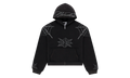Rhinestone We Zip Hoodie "Black" SP5der397