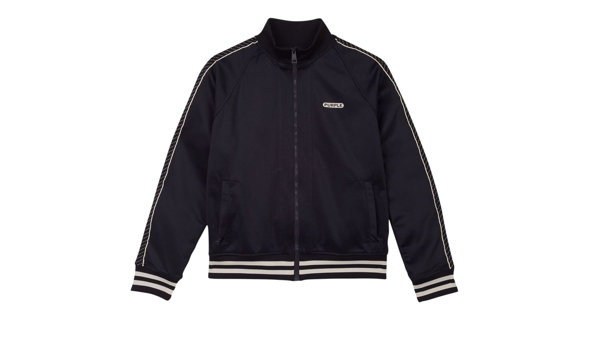 POLY TRICOT TRACK JACKET BLACK BEAUTY "Black" P414 PBBJ422