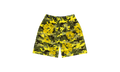 Camo Cotton Wreath Mesh Shorts "Yellow" DT176