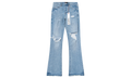 Ripped Flared Denim "Blue" P004 RPFL224