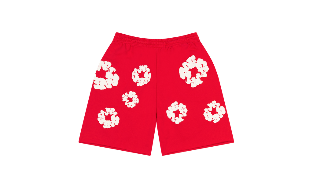 Cotton Wreath Sweatshorts "Red" DT164