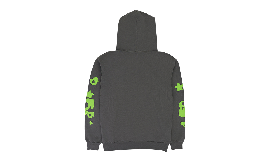 Beluga Hoodie "Slate Grey / Green - SS24" SP5der102
