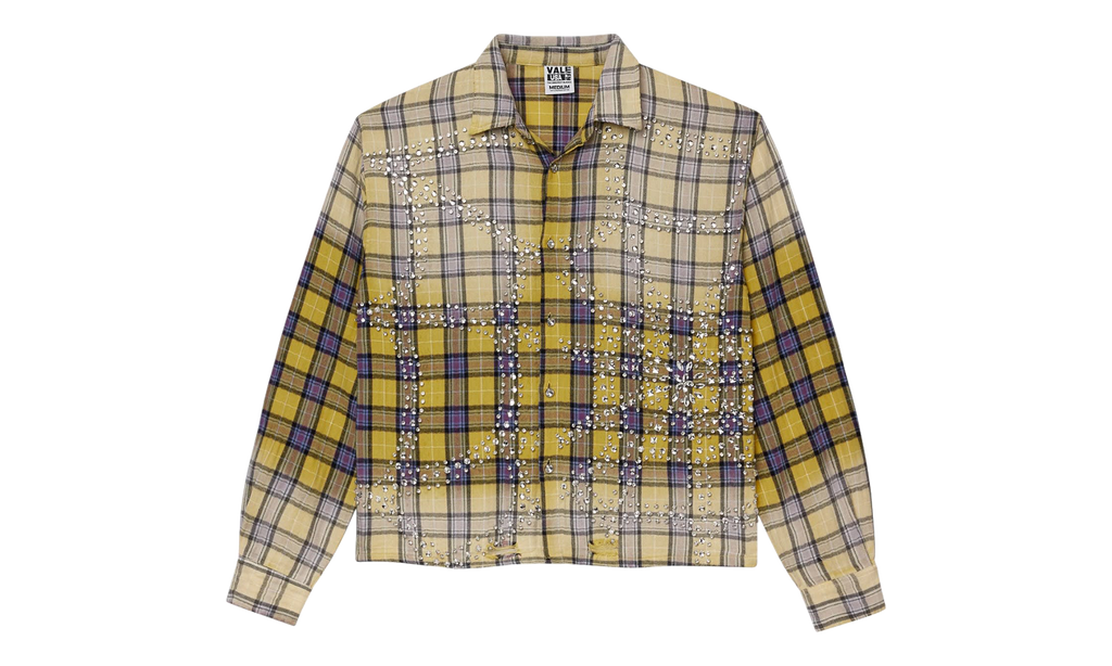 Jeweled Flannel Top "Lemonhead" VAL51