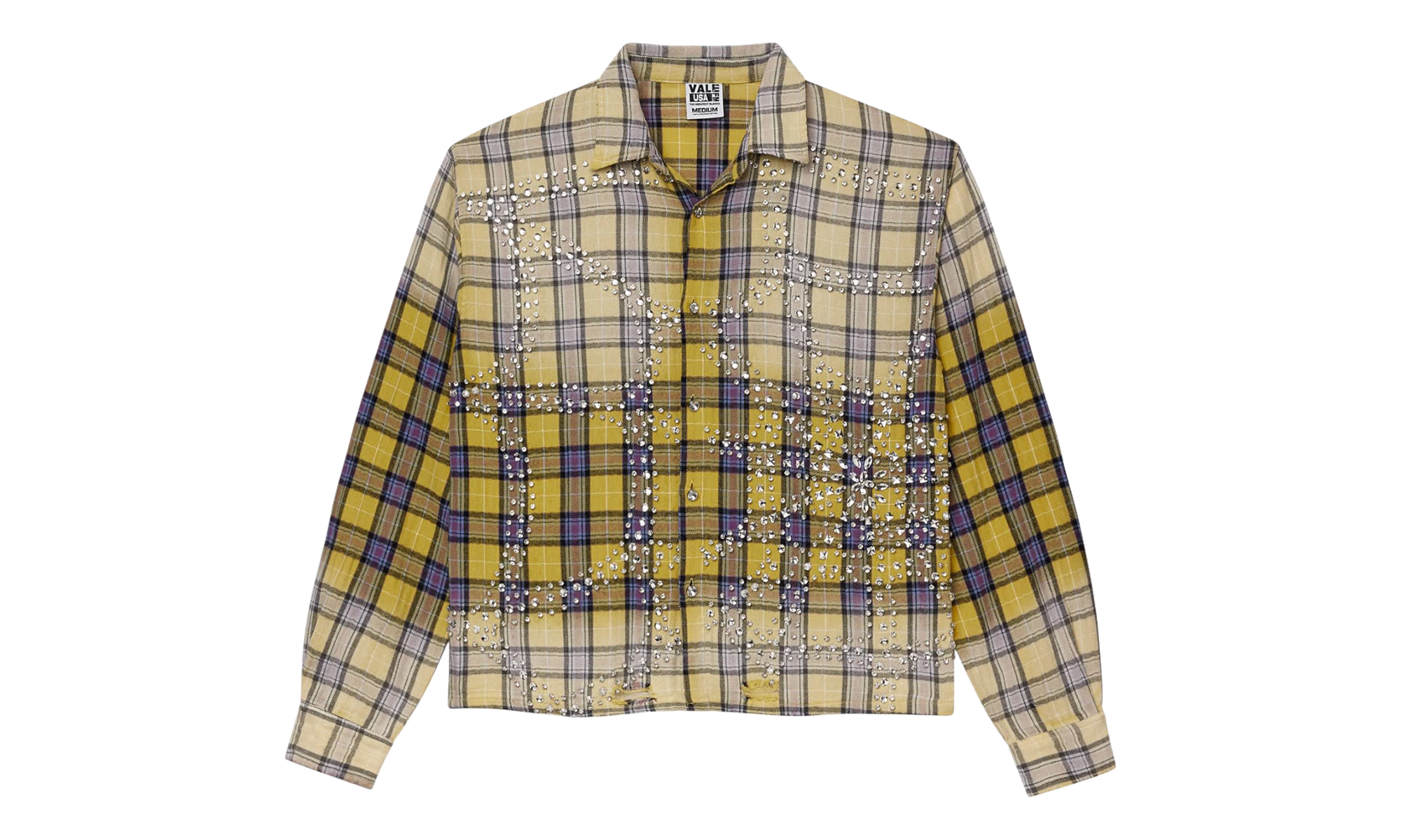 Jeweled Flannel Top "Lemonhead" VAL51