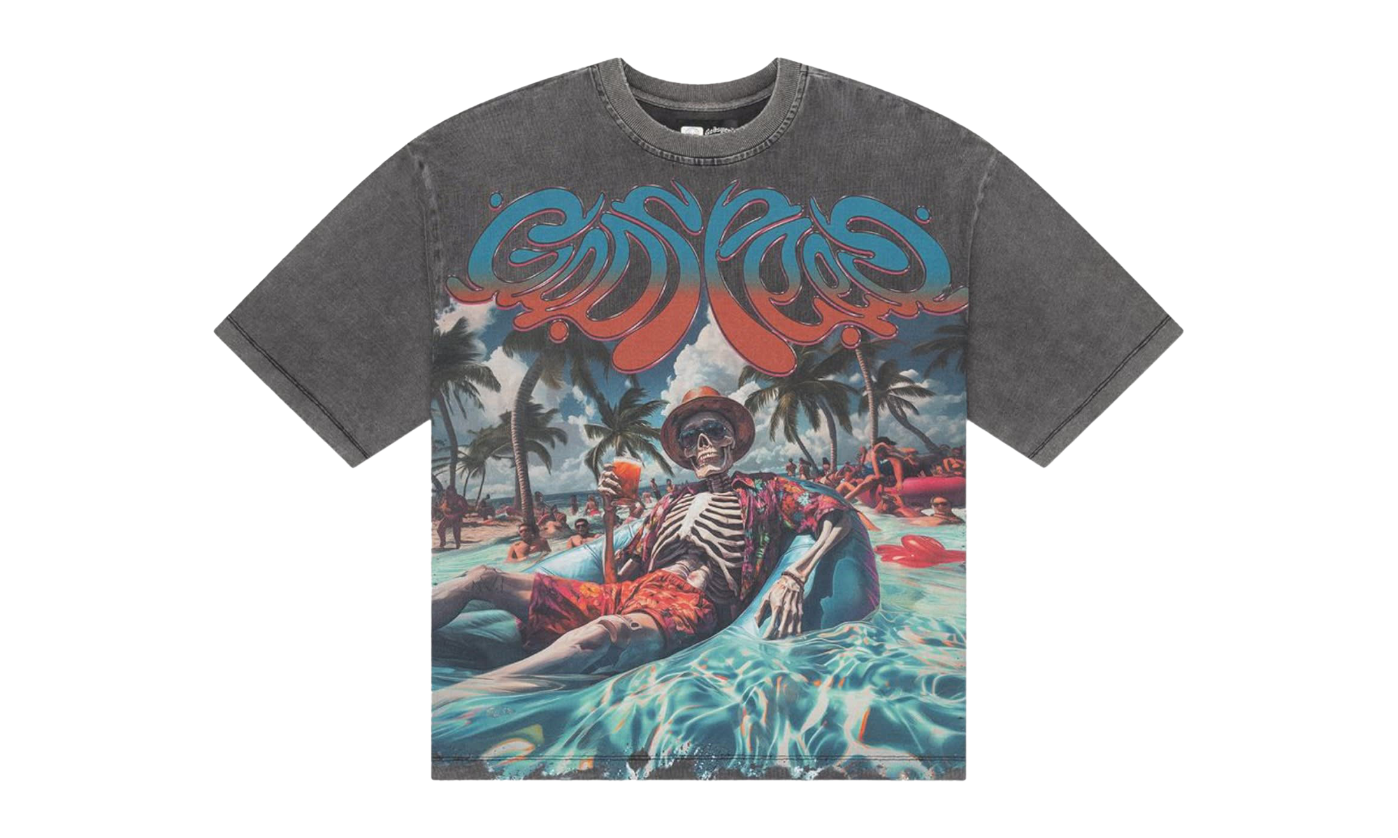 Pool Party T-Shirt "Grey Wash" XA3EW8N6