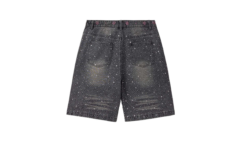 Iced Out Jean Shorts "Black" 10067416