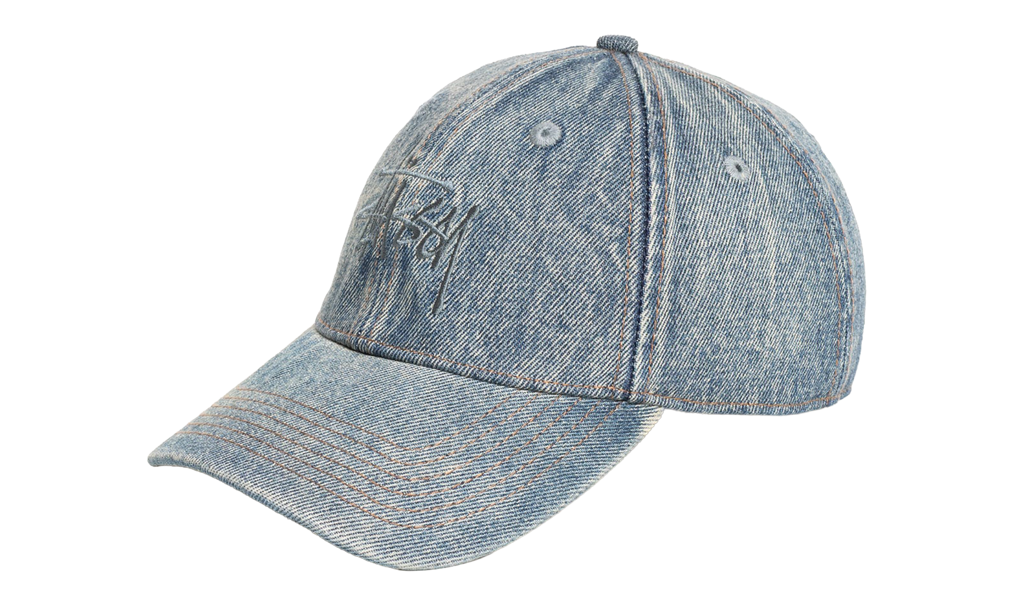 LOW PROFILE DENIM STRAPBACK "Indigo Stone Wash" STUS407