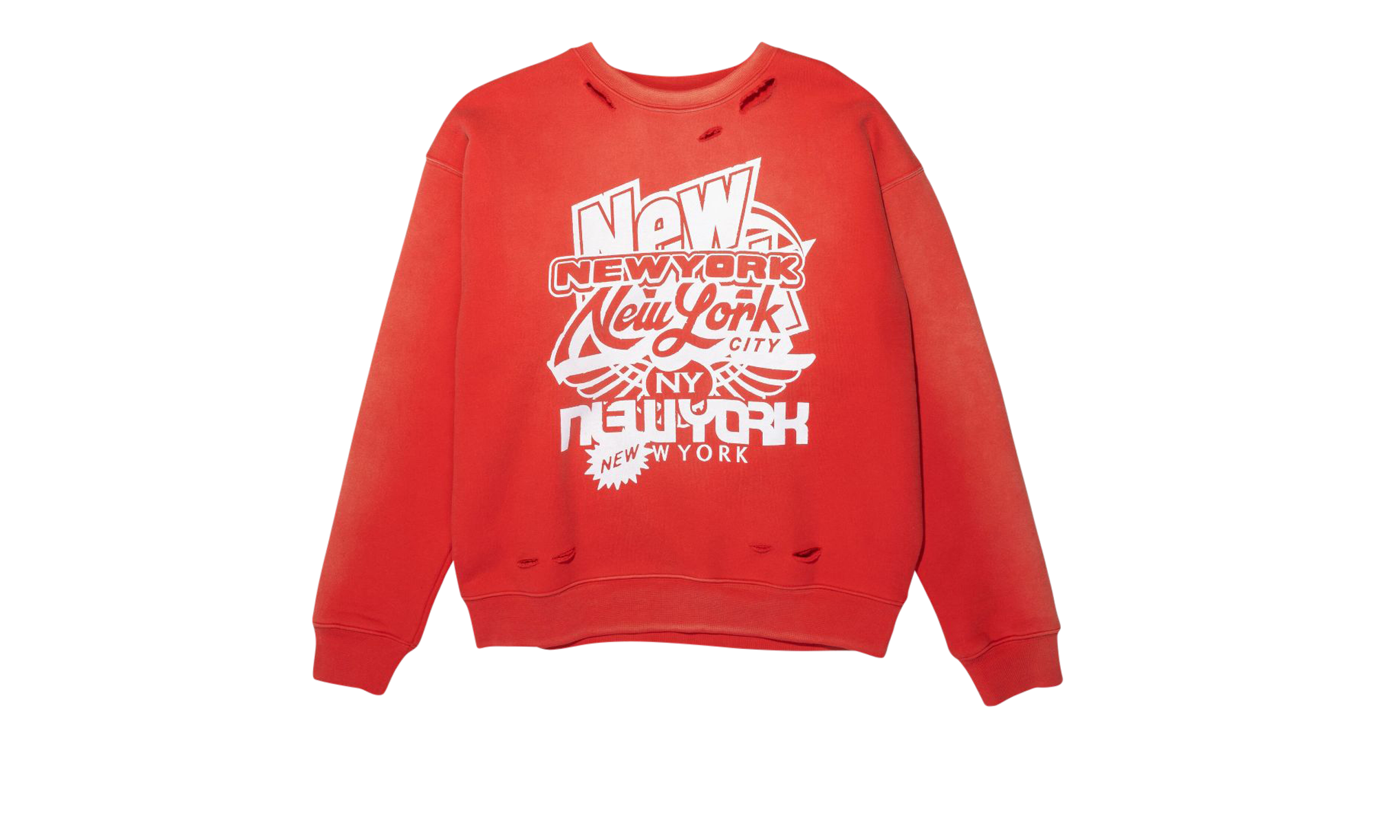 HWT FLEECE CREWNECK "Red" P402 HRWC423