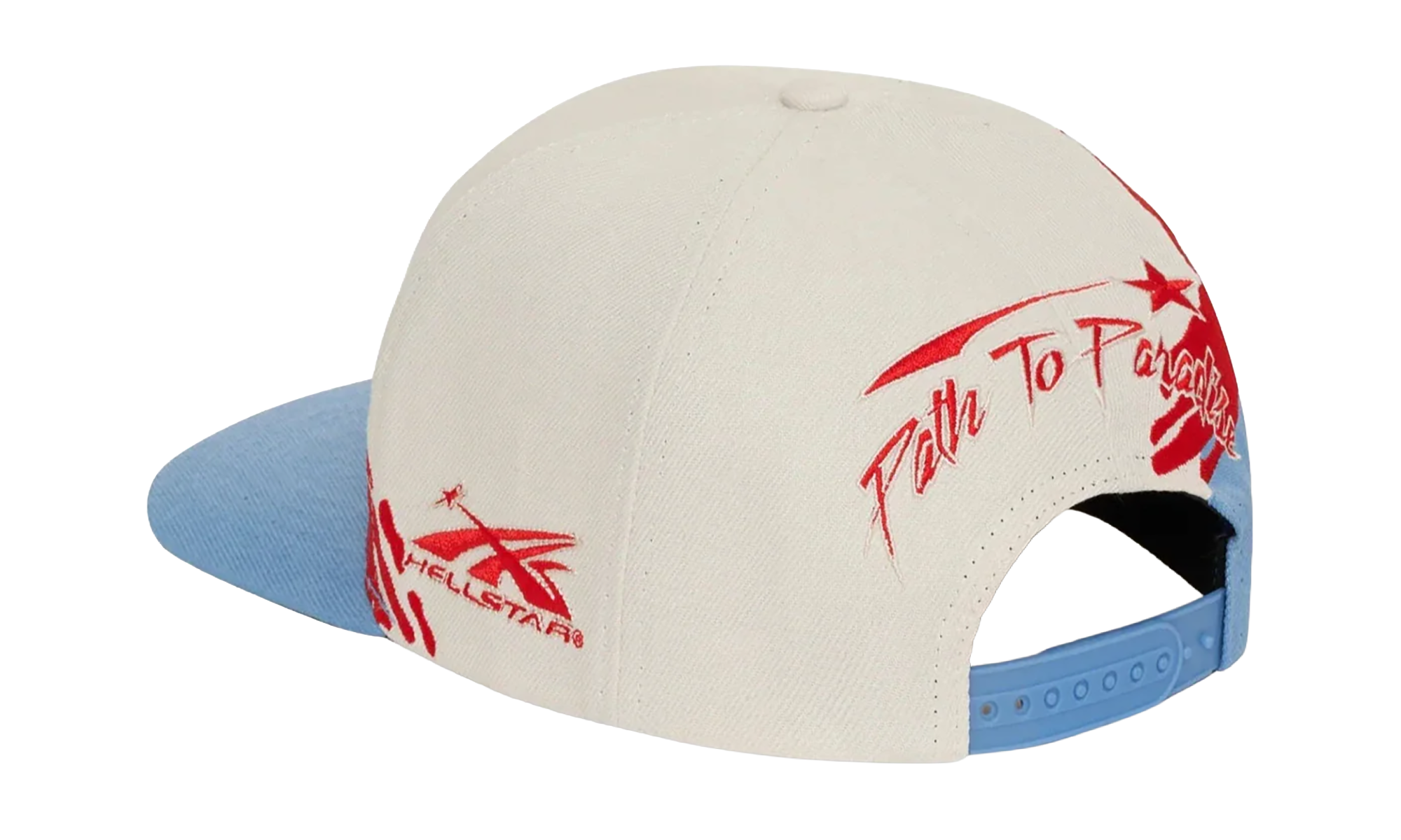 Paintbrush Snapback Hat "Red / Blue" HSR214