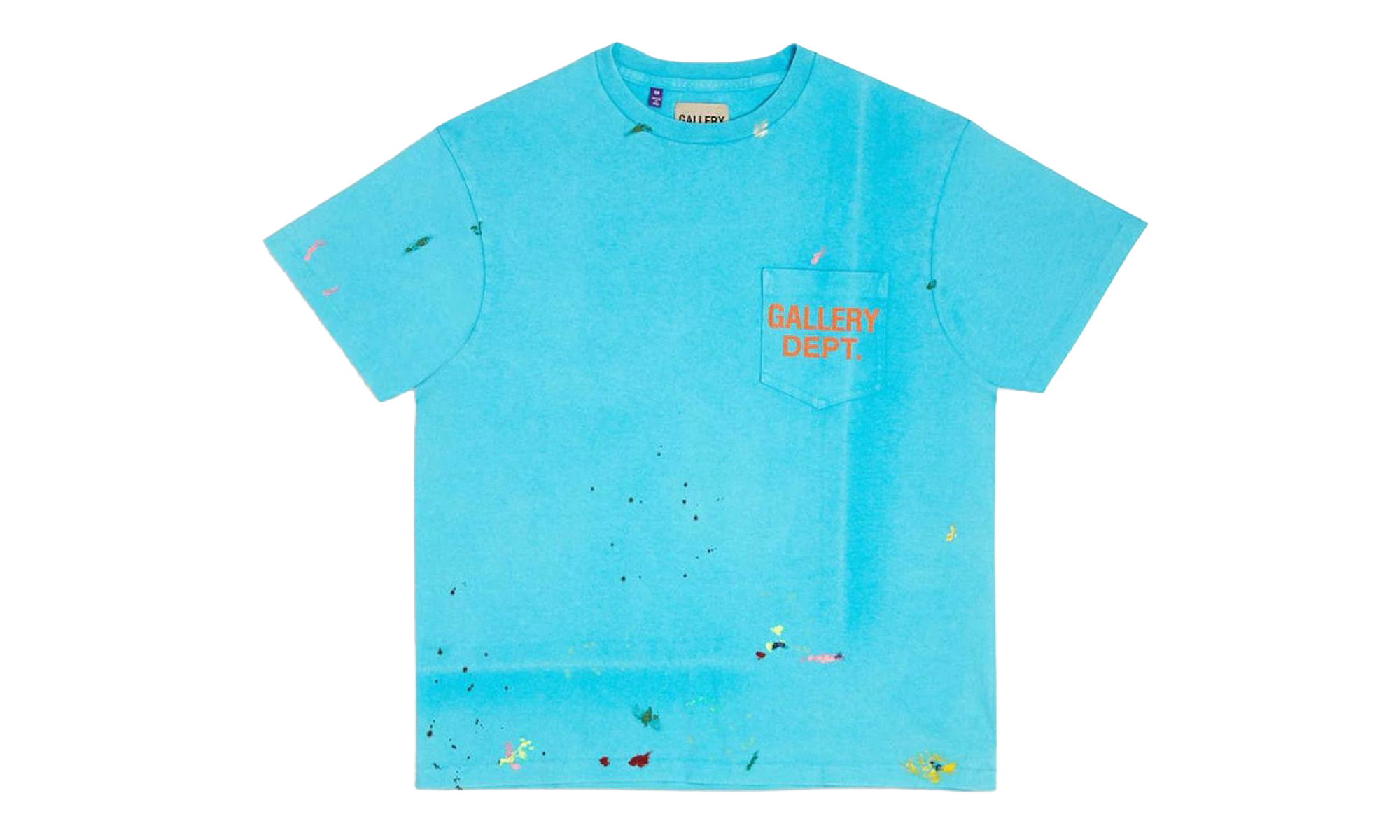 Vintage Logo Painted T-Shirt "Turquoise" GD041