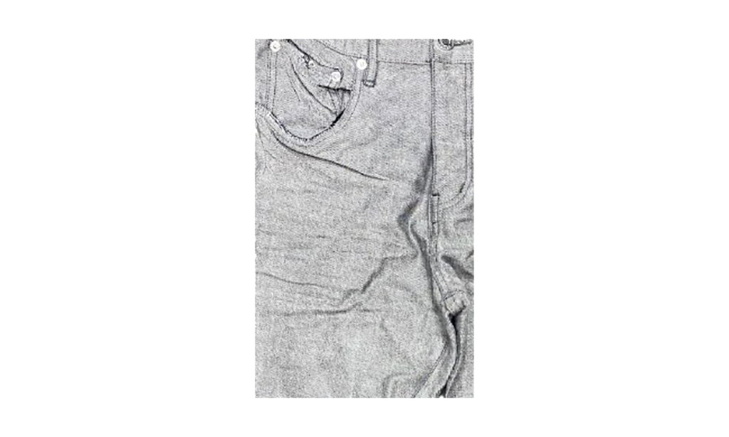 Reverse Front Hem Zip Jeans P002 GRFZ222