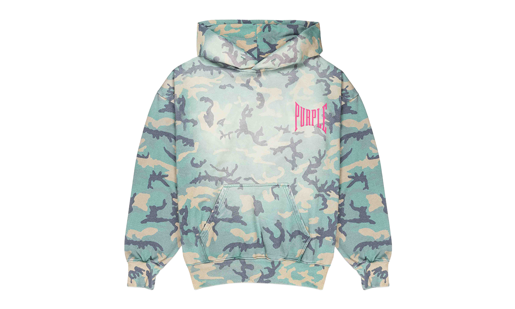 Faded Camo Hoodie 'Camo' "Green" P401-MFCA224