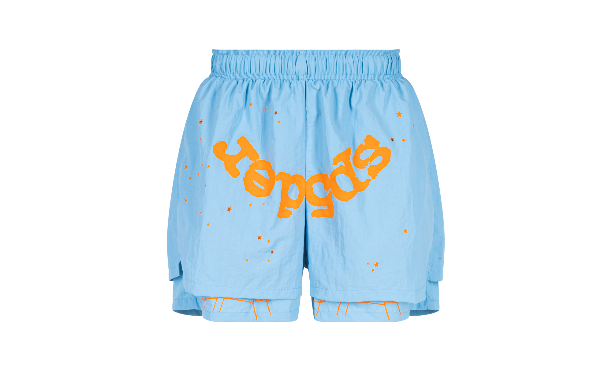 Sp5der OG Web Double Layer Short "Light Blue" SP5der03