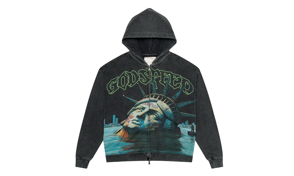 Sunken Liberty Zip-up Hoodie "Black" GS170