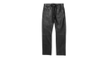 LEATHER RELAXED FIT PANT "Black" P011 LBDP423