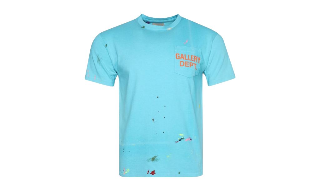 Paint Splatter Logo Tee "Turquoise" SUNFWZ9M