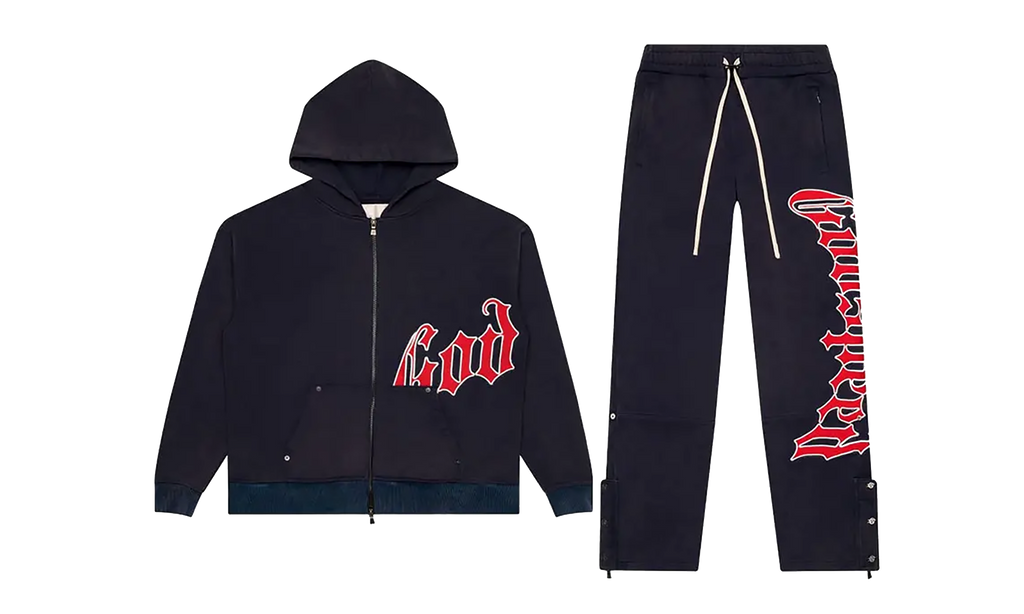 OG Logo Sweatsuit V2 "Navy Red" GS161