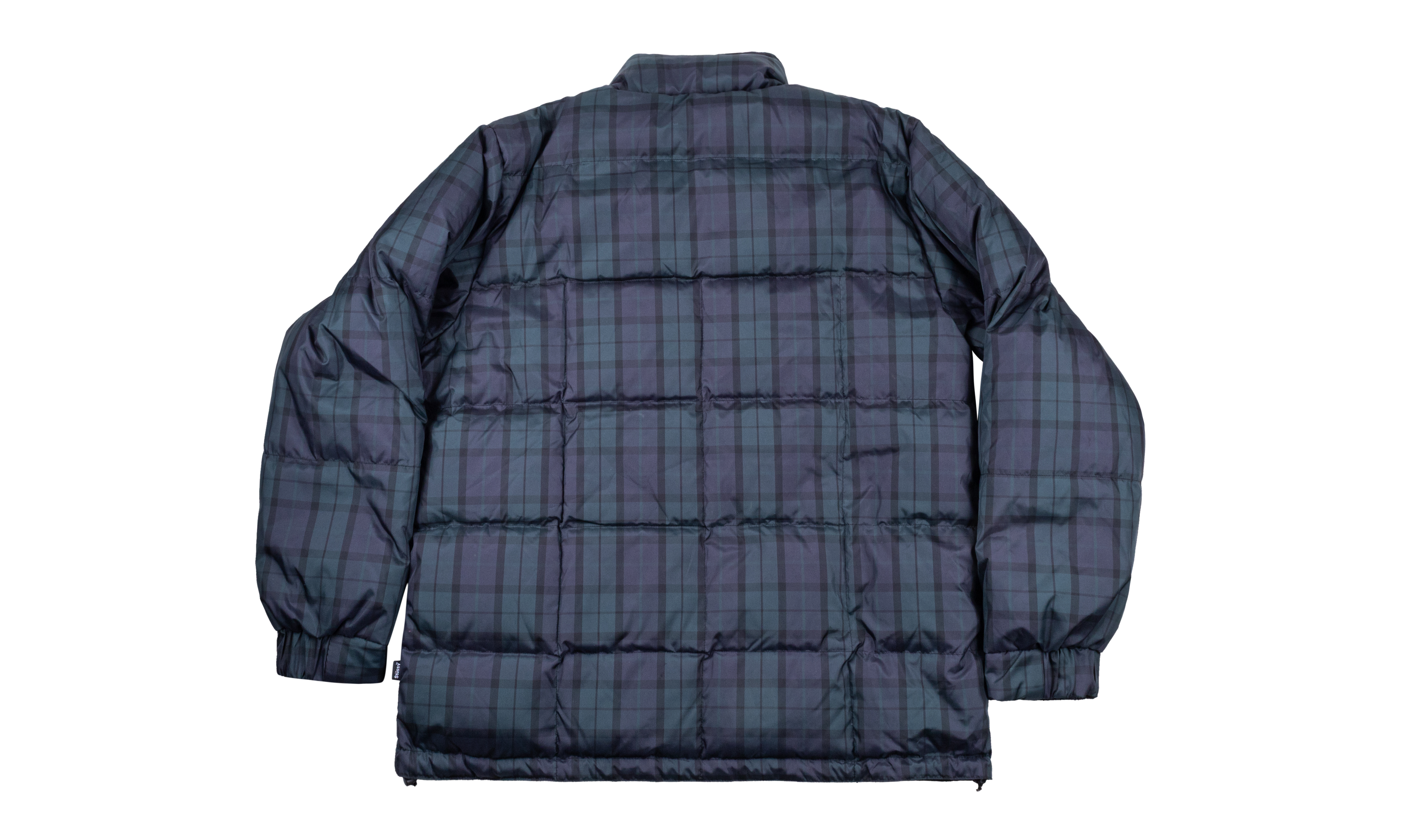 Plaid Puffer Jacket "Navy" STUS104