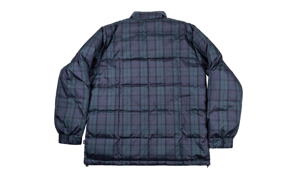 Plaid Puffer Jacket "Navy" STUS104