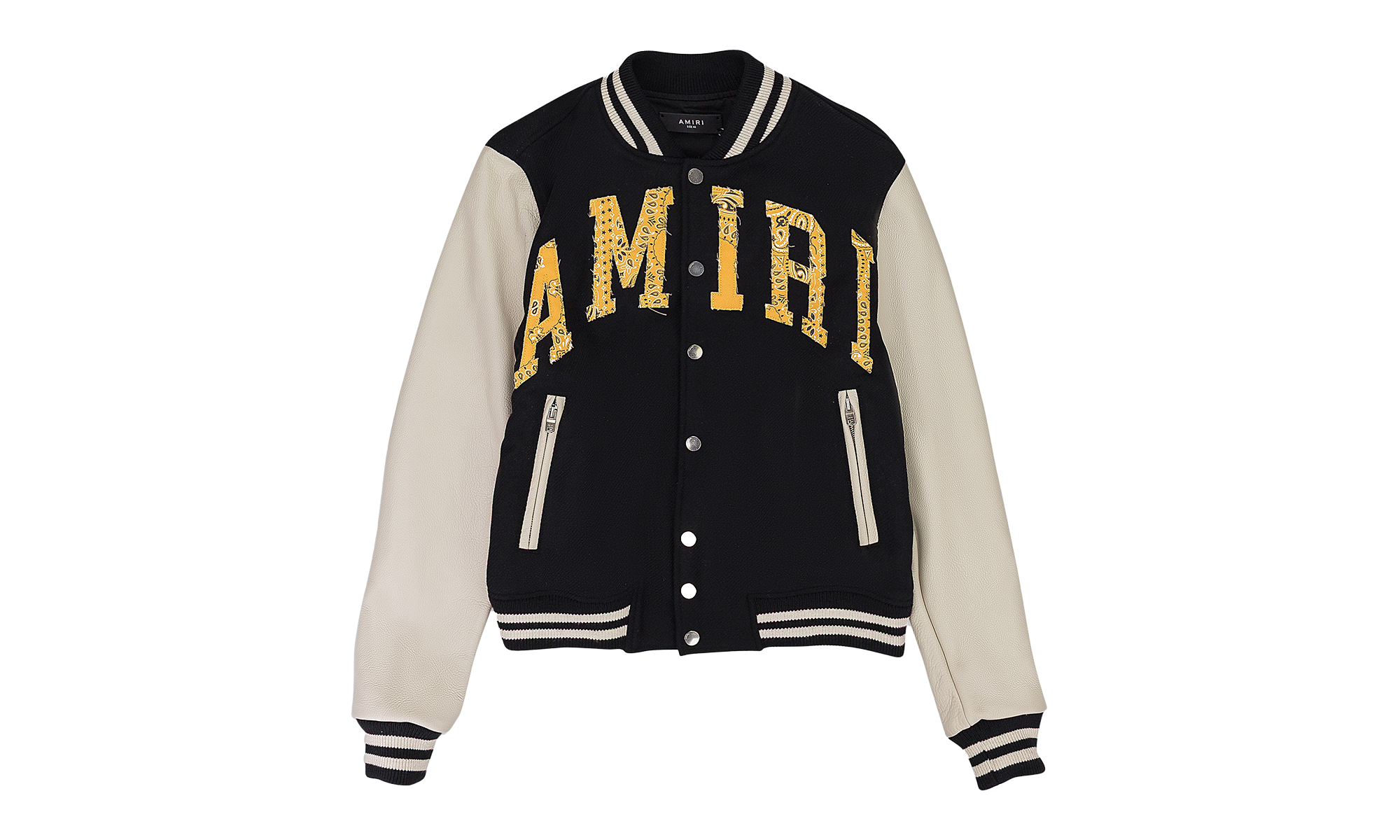 Vintage Applique Varsity Jacket "Black" MOS007 001