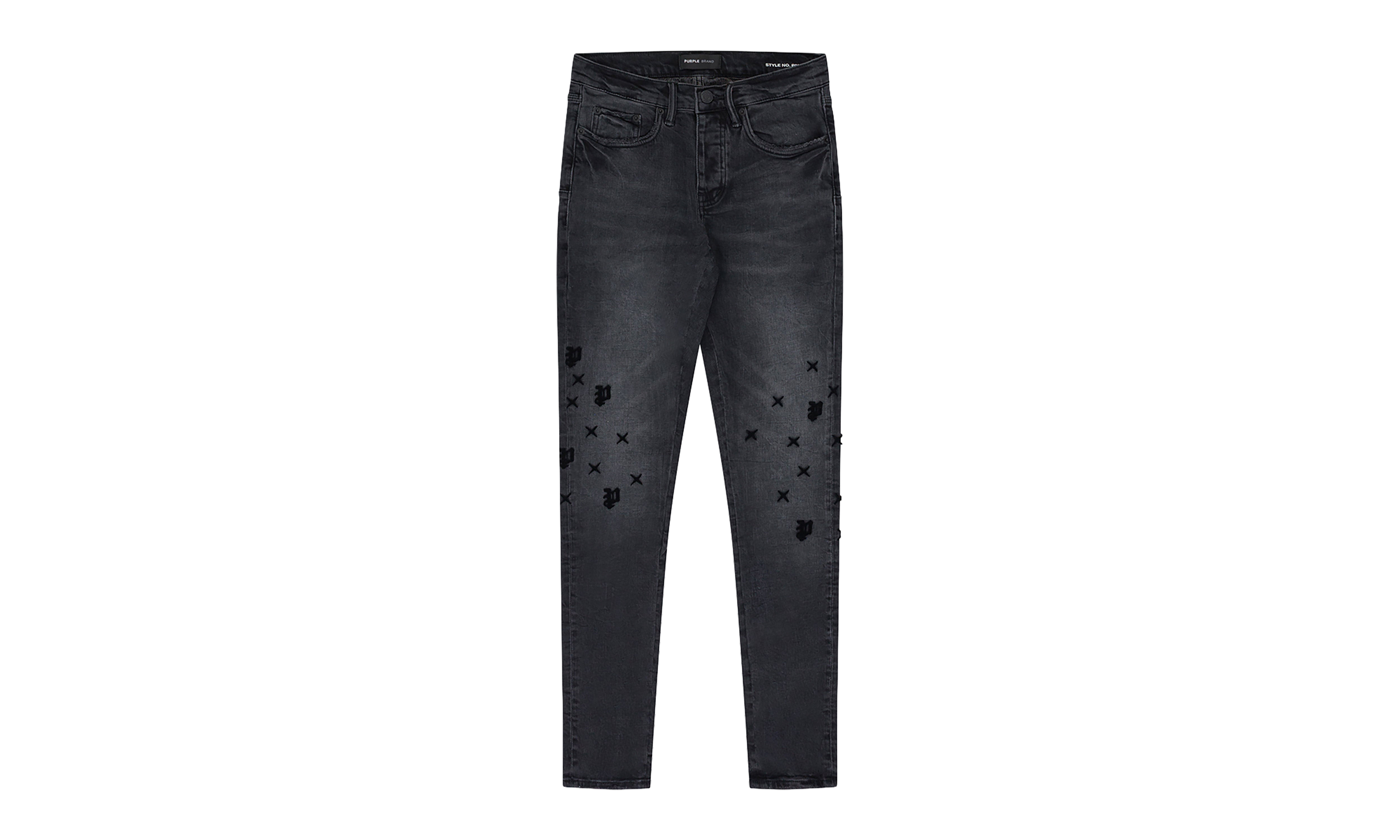 Tuffetage Monogram P001 Jeans "Black" P001_TMBL824