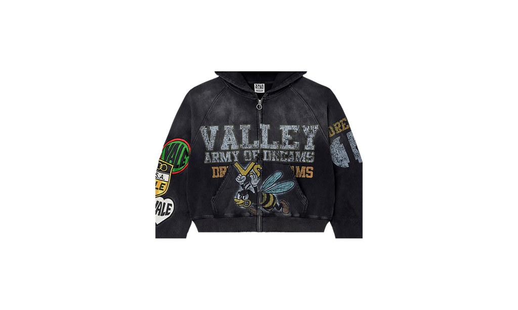 Army Zip Up "Black" VALE 09 007 AZUB BK