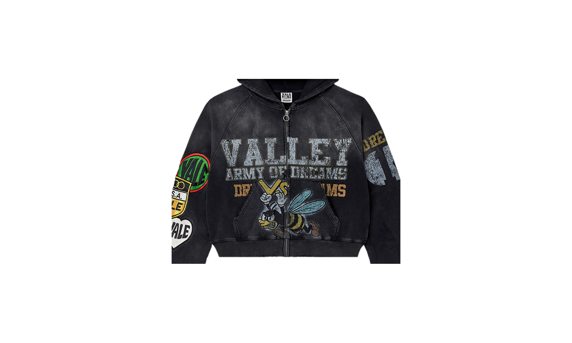 Army Zip Up "Black" VALE 09 007 AZUB BK