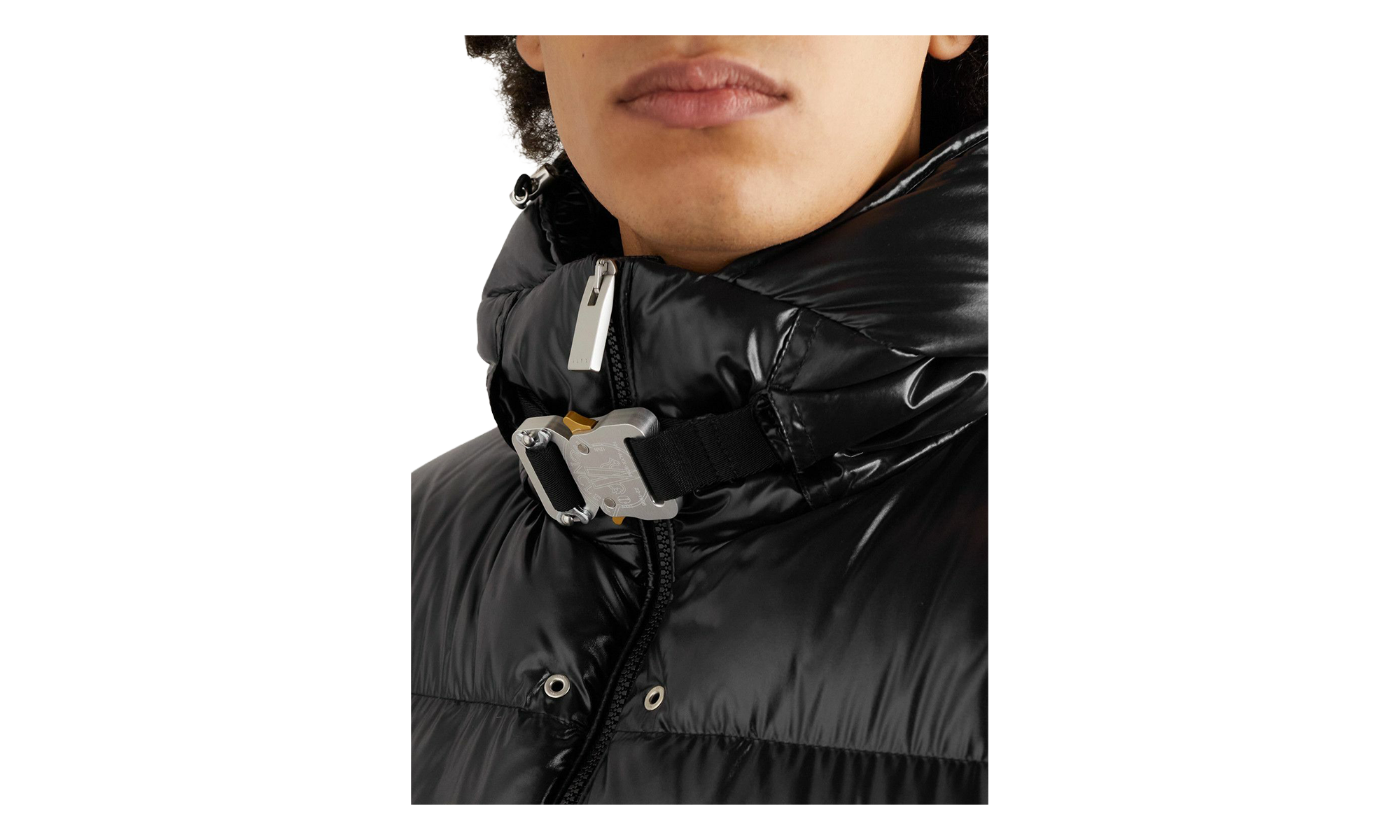 Moncler 1017 ALYX 9SM Almondis Shell Hooded Down Jacket "Black" MON28