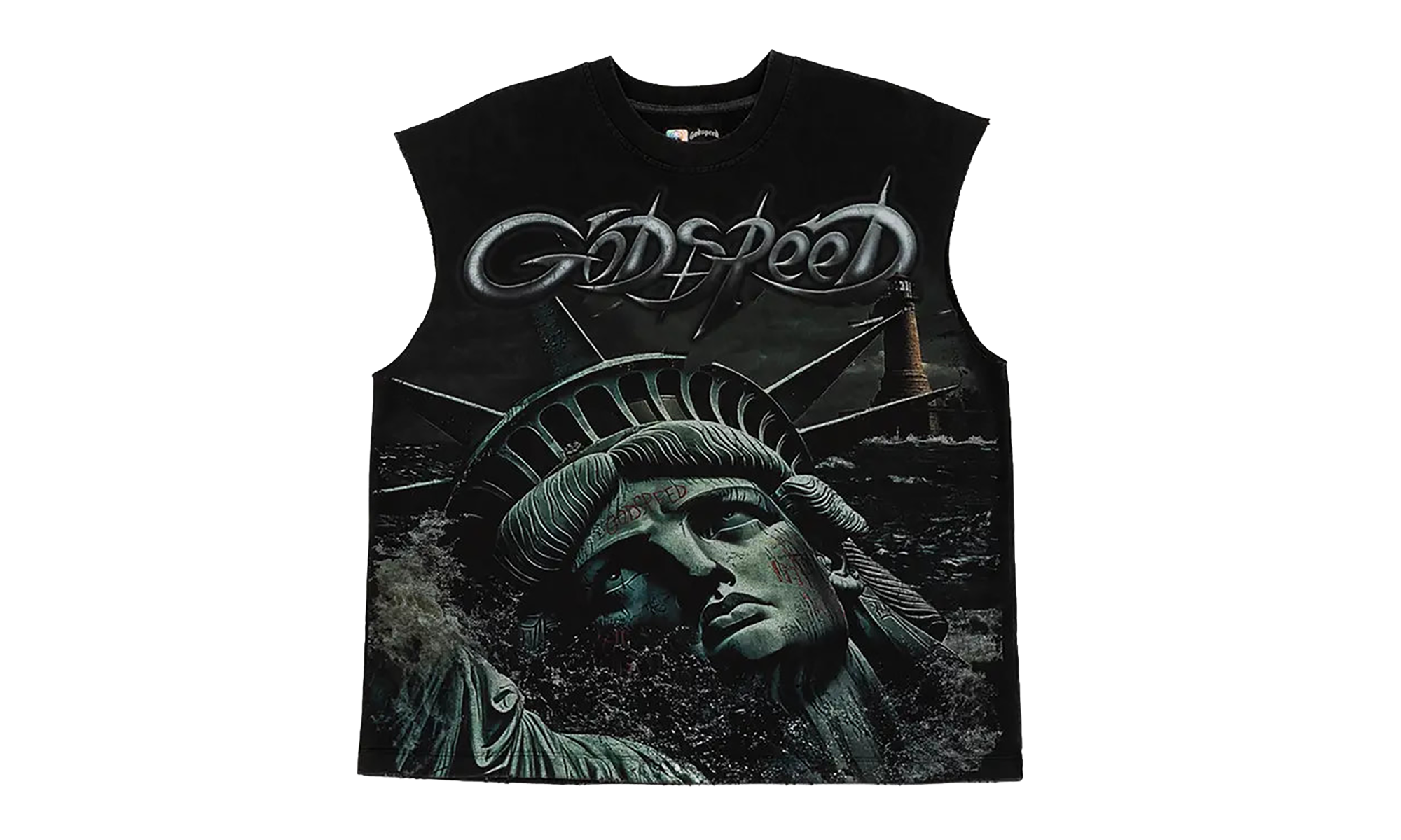 Sunken Liberty 2 Sleeveless Top "Black Wash" GS120