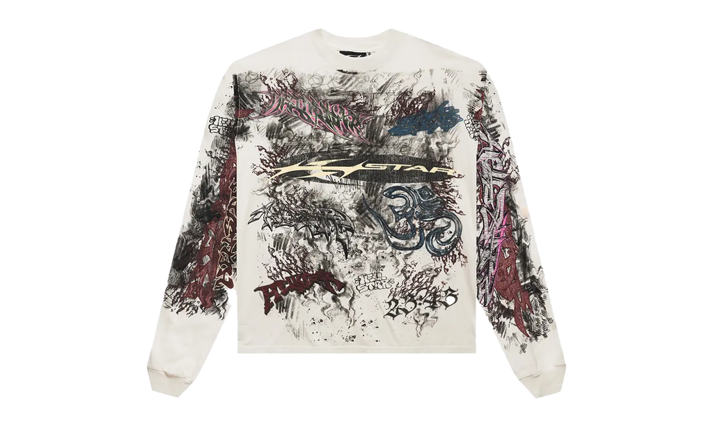 Graffiti L/S T-Shirt "White" HSR045